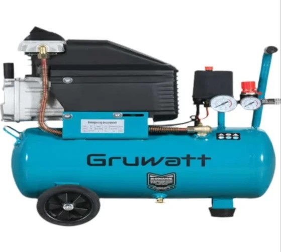 Компрессор воздушный 24 л.240л/м 1500Вт GRUWATT КР24