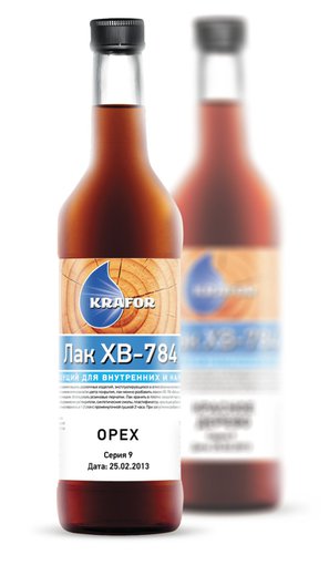 Лак по дереву ХВ-784 сосна 0,5 л