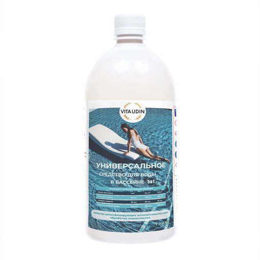Средство универсальное для воды в бассейне VITA UDIN 5в1 1 л