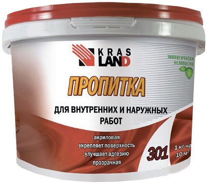 Пропитка укрепляющая Мастер-301 3 кг Krasland (красленд)