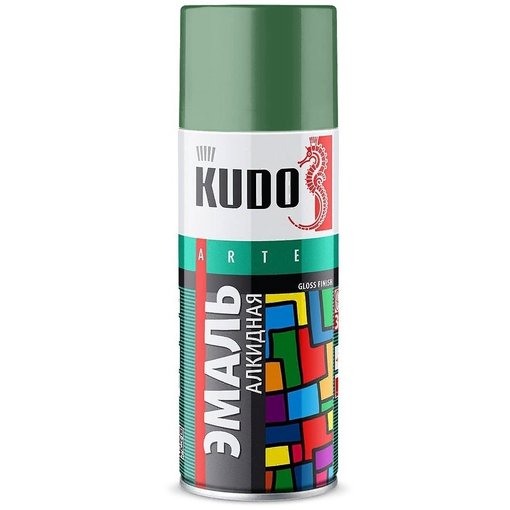 Эмаль аэрозоль цвета хаки Кудо (KUDO) 520 мл