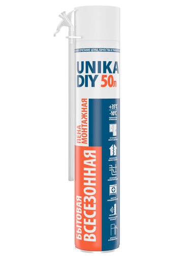 Пена монтажная  UNIKA DIY 50 650 мл бытовая