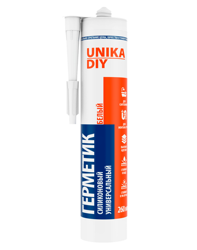 Герметик  силиконовый универсальный бесцветный MARCON "Unika DIY" 260 мл