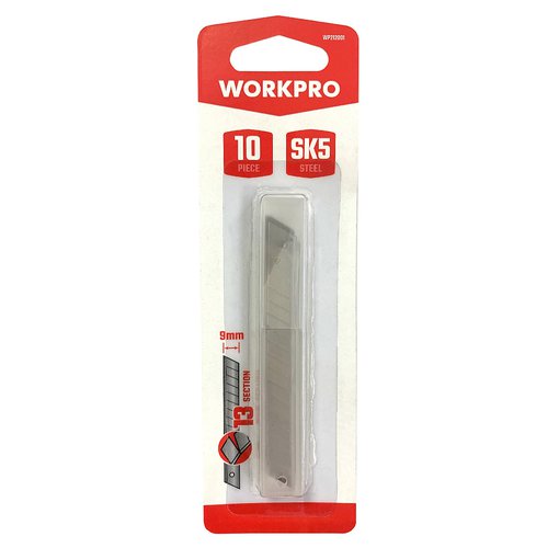 Лезвия для ножа 9мм SK-5 (10шт) WORKPRO WP212001
