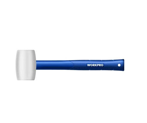 Киянка резиновая 450г, белая резина, пластиковая рукоятка WORKPRO WP241040