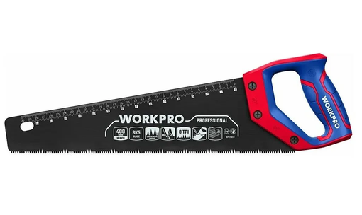 Ножовка по дереву 400мм SK5 c тефлоновым покрытием WORKPRO WP215013