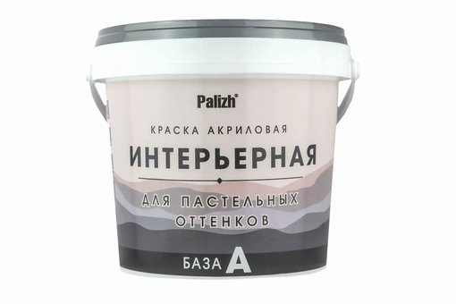 Краска моющаяся акриловая матовая Palizh 23,9 л база А