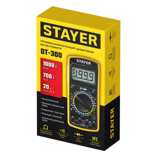 Цифровой мультиметр STAYER  DT-300