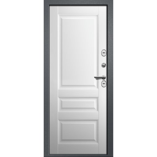 Дверь входная Арго Термо букле темно серый белый 880 правая