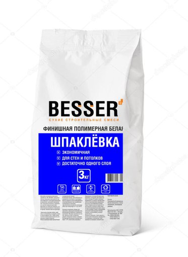 Шпаклевка финишная полимерная белая 3 кг BESSER