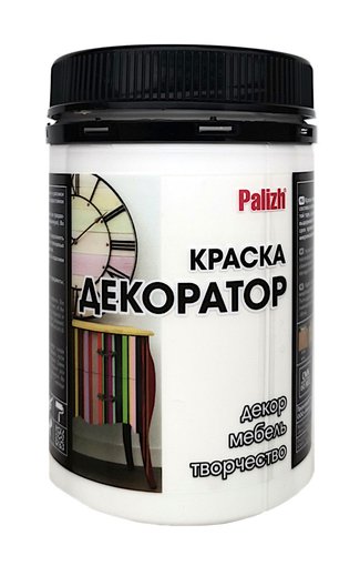 Краска декоратор акриловая, цвет белый Палиж (Palizh) 0,32 кг