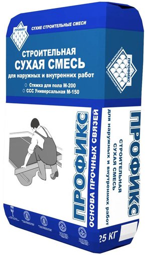 Штукатурная монтажно-кладочная смесь М-150 Профикс 25кг
